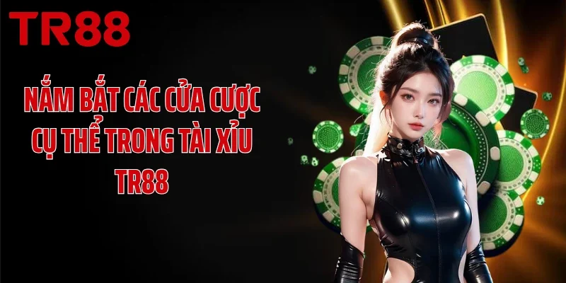 Nắm bắt các cửa cược cụ thể trong Tài Xỉu TR88
